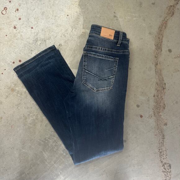 BKE Stella Mid-Rise Slim Fit Jeans Women's 30x31.5 Blue Denim Tailored Bootcut - Picture 9 of 10